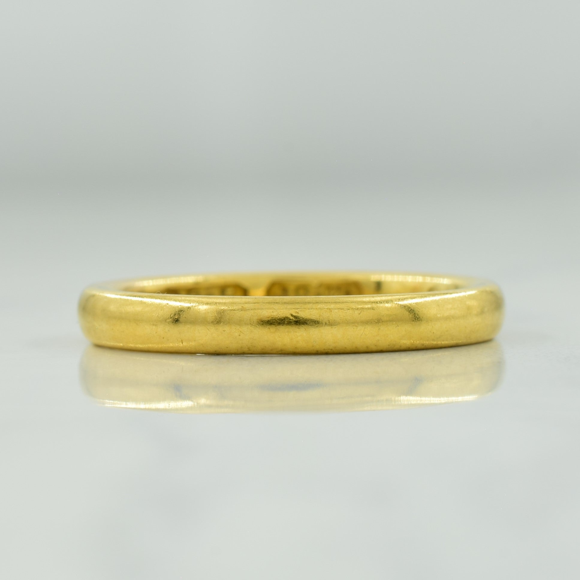 1912 Engraved 18k Yellow Gold Band | SZ 7.5 |