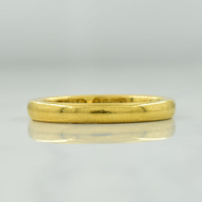 1912 Engraved 18k Yellow Gold Band | SZ 7.5 |