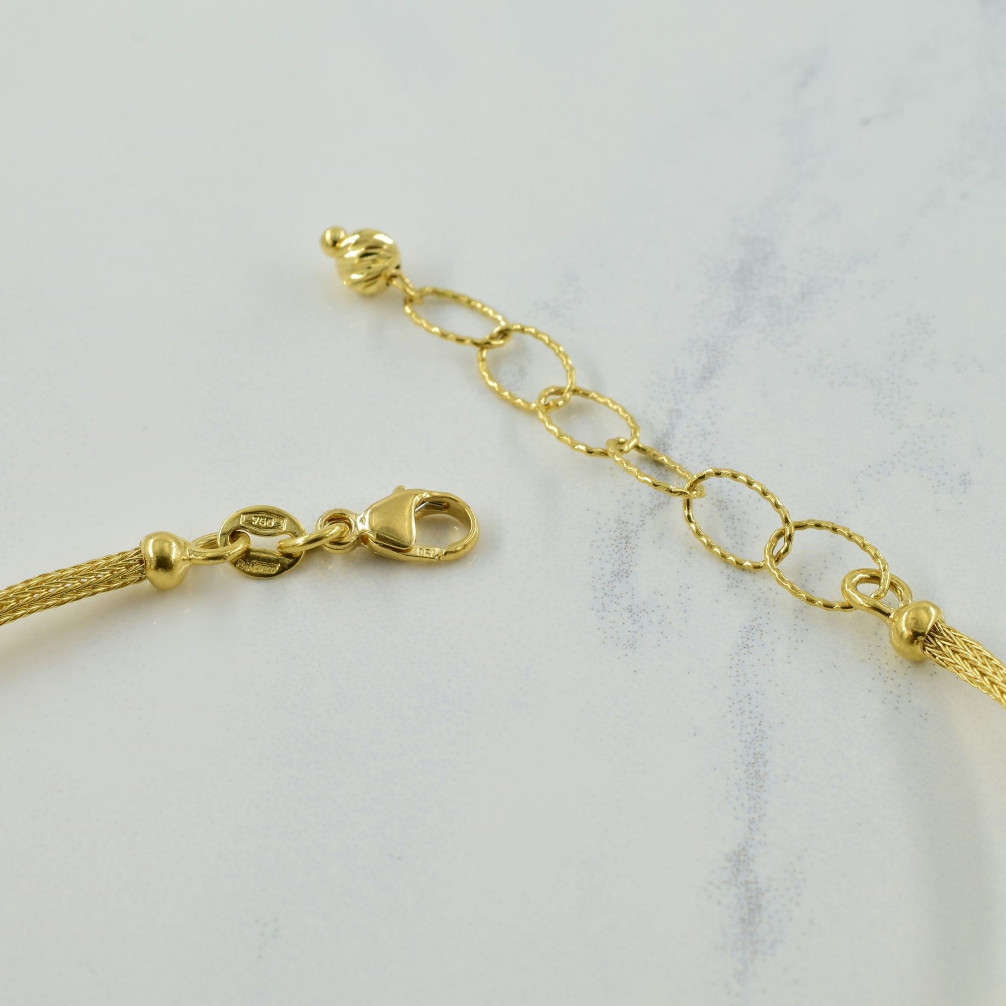 18k Two Tone Gold Bracelet | 9.5
