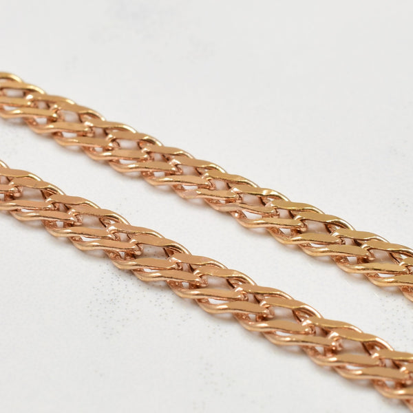 14k Rose Gold Parallel Chain | 16.75