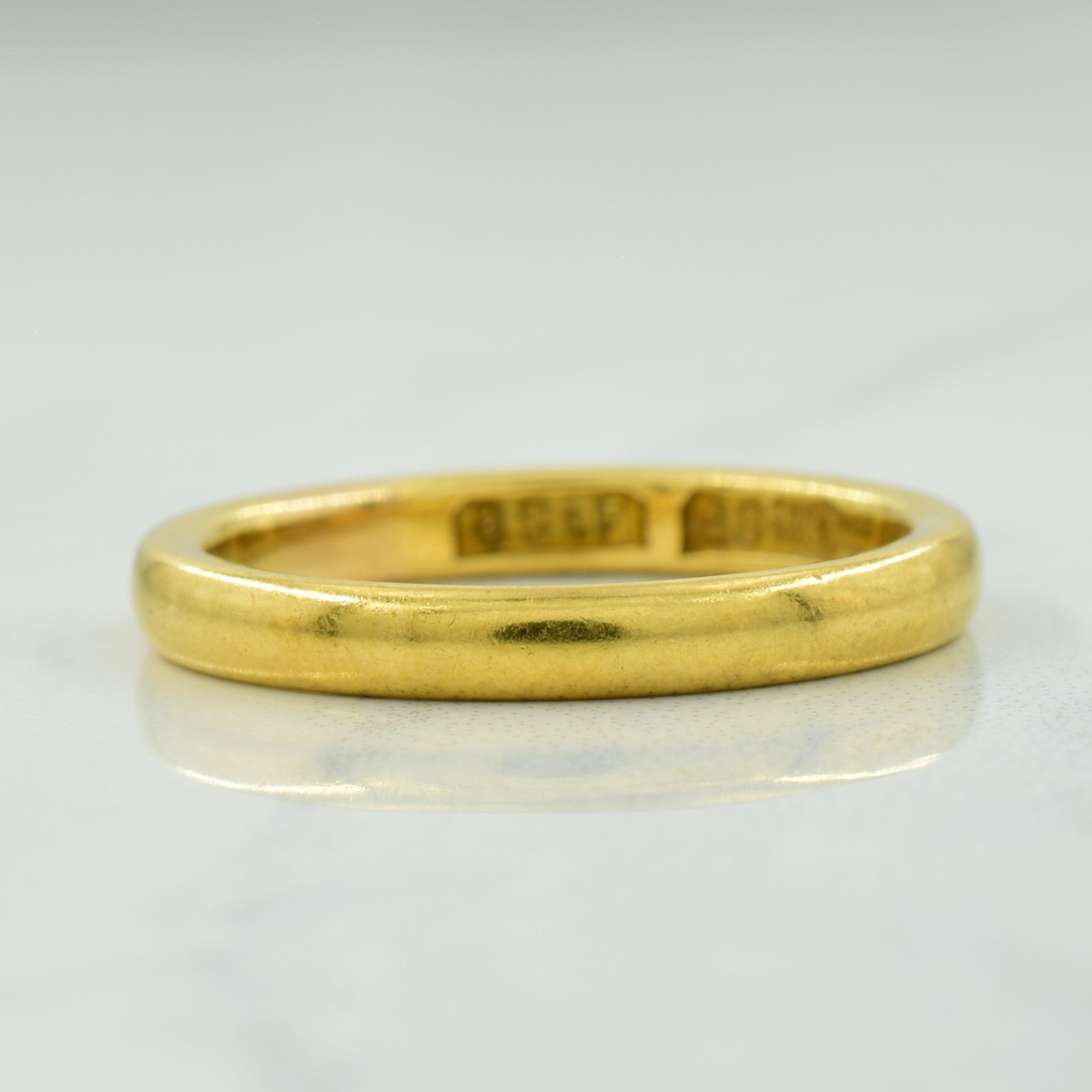 1912 Engraved 18k Yellow Gold Band | SZ 7.5 |