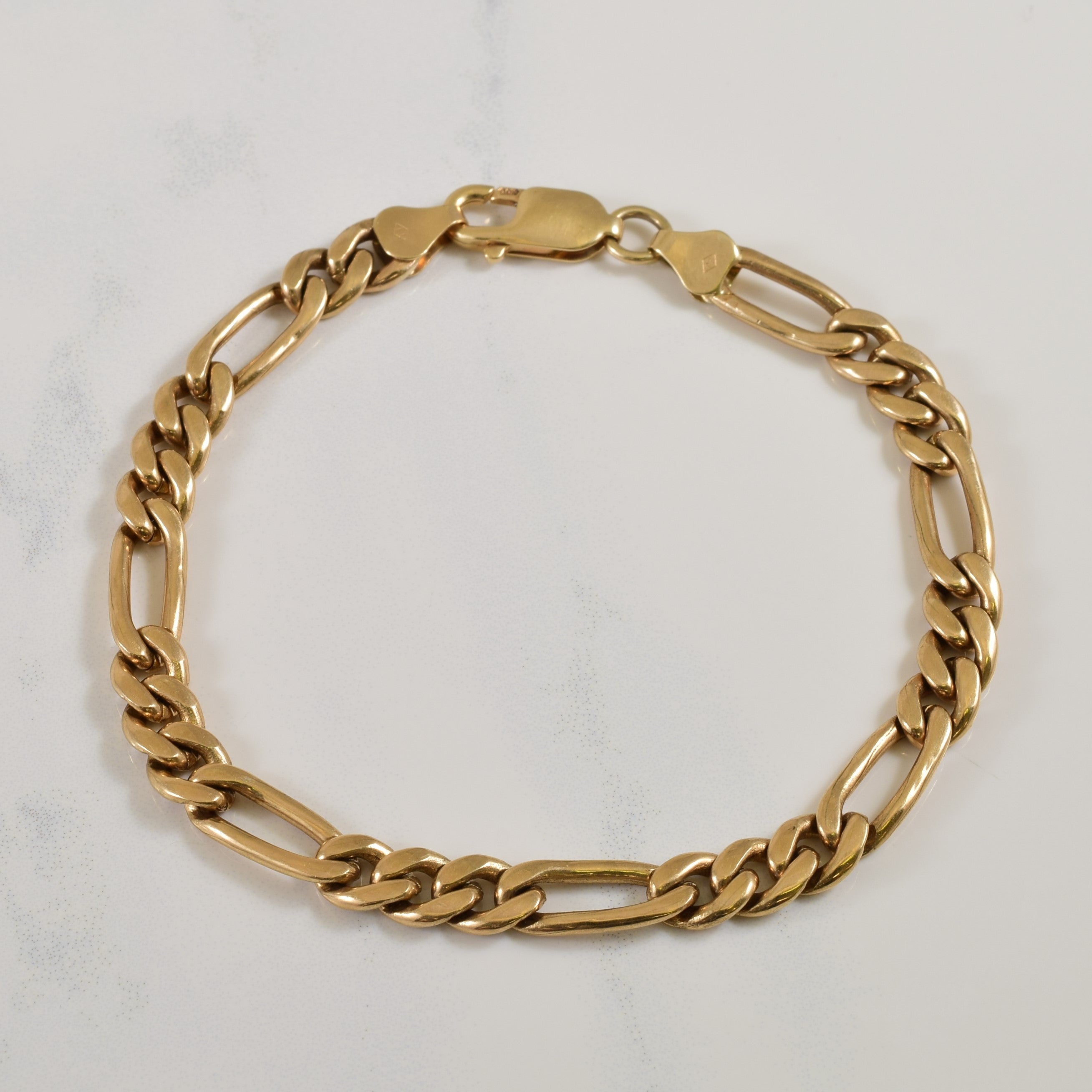 10k Yellow Gold Figaro Bracelet | 7.00" |