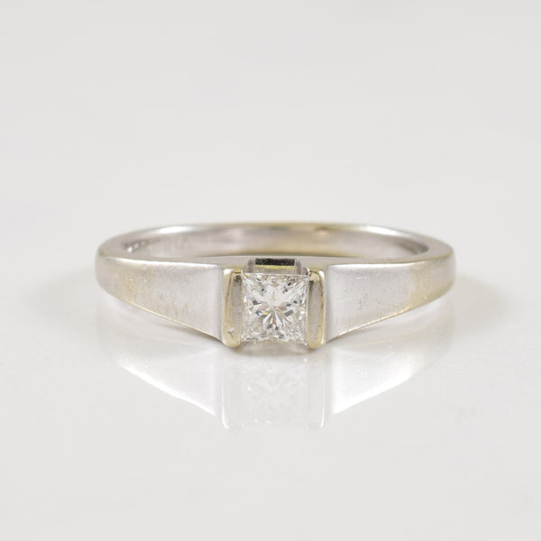 Solitaire Princess Cut Diamond Ring | 0.26ct | SZ 6.5 |