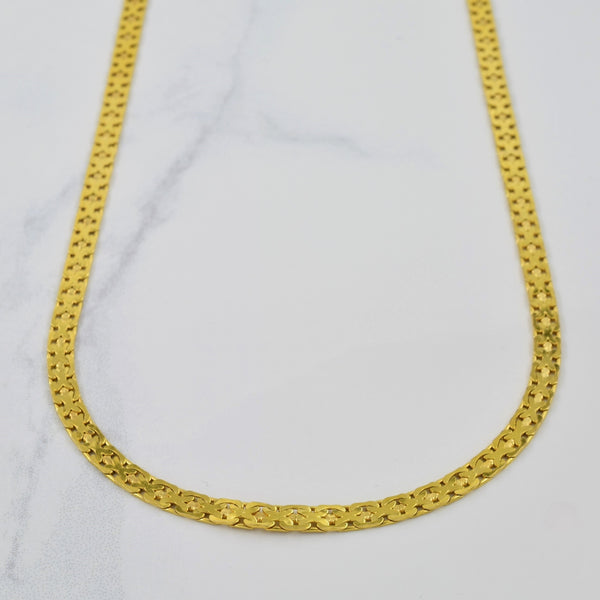 14k Yellow Gold Fancy Chain | 18