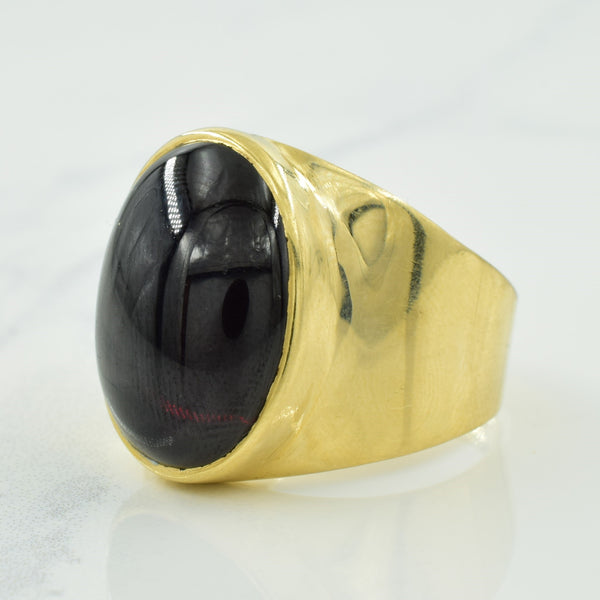 Yellow Gold and Garnet Ring | 20.00ct | SZ 10.75 |