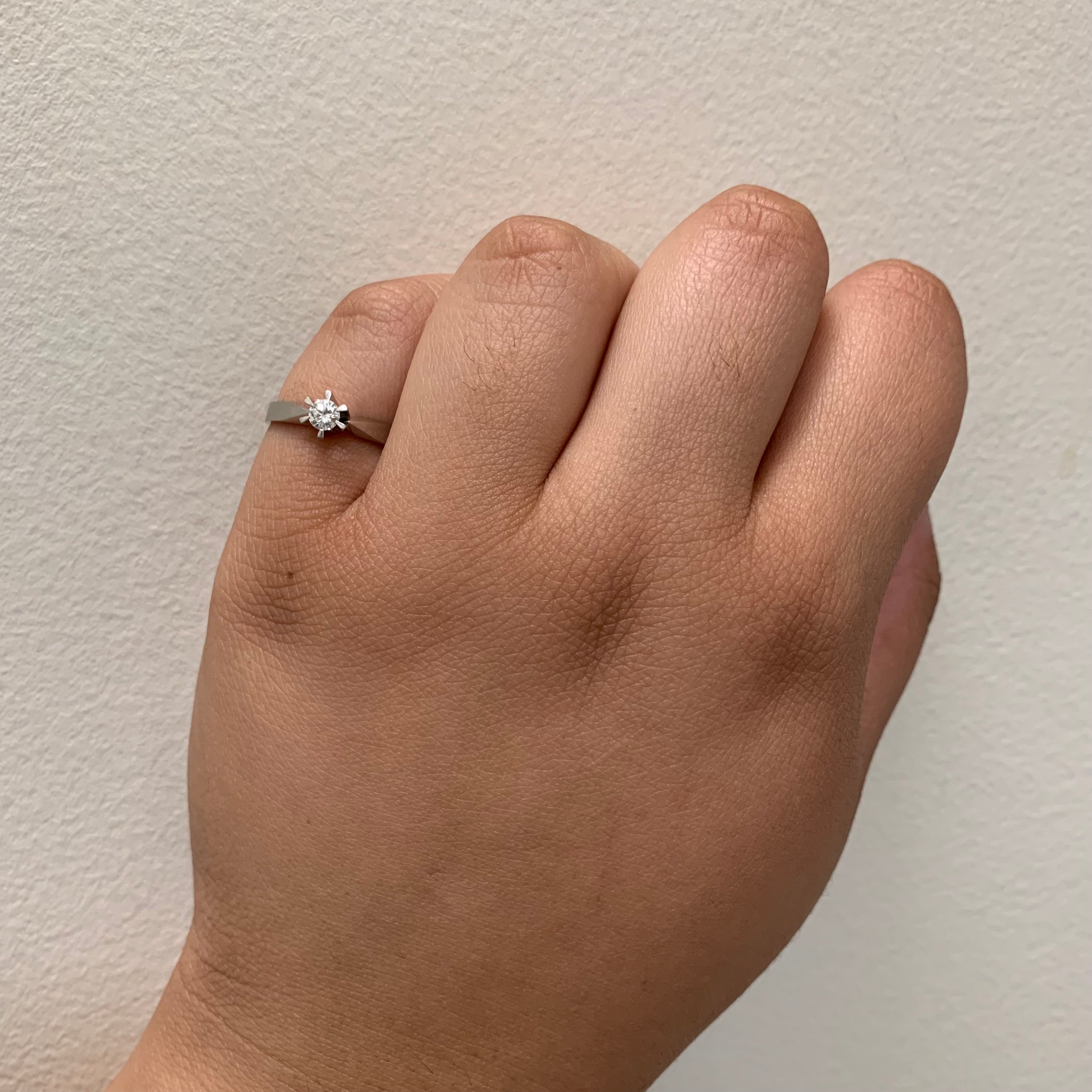 Diamond Solitaire Ring | 0.15ct | SZ 7 |