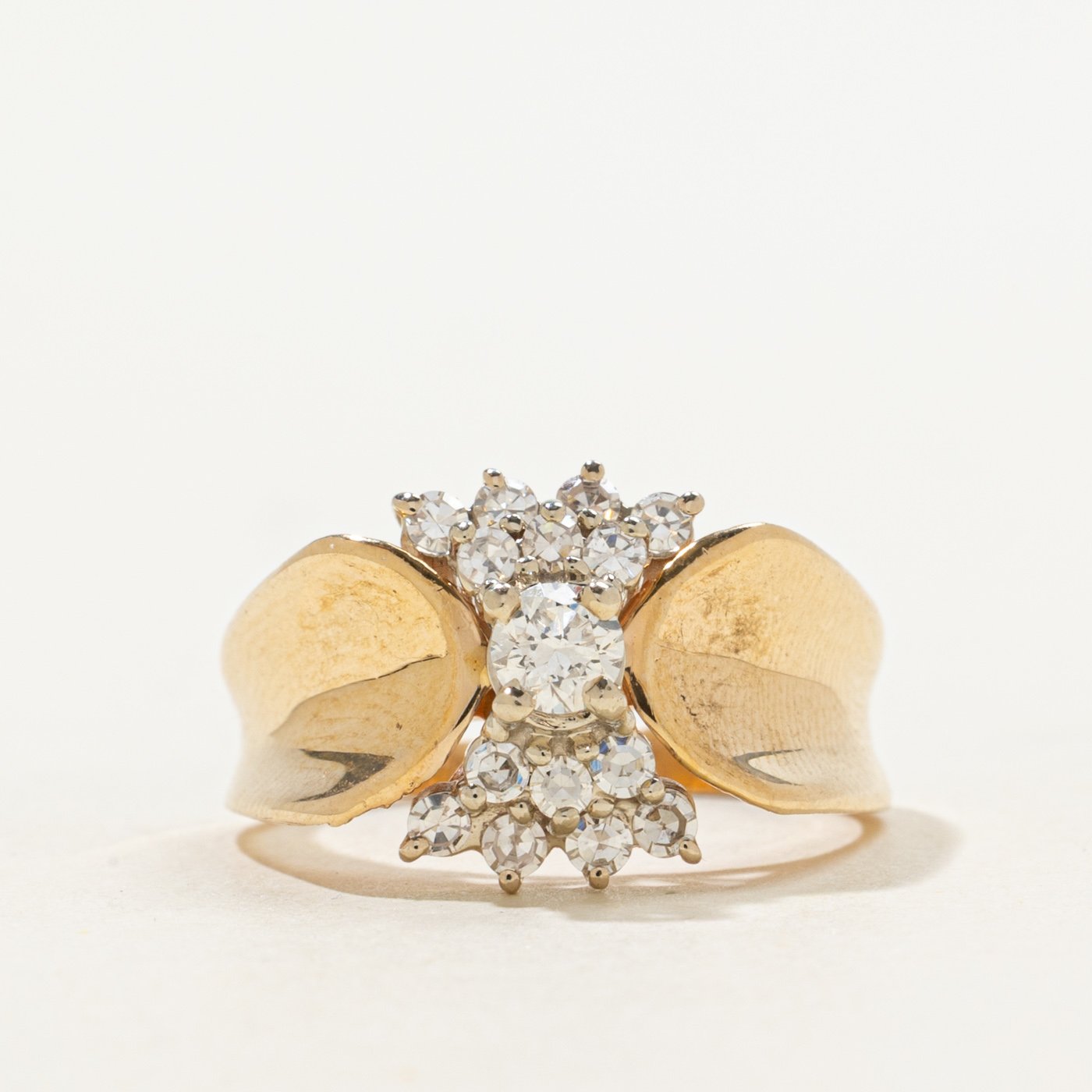 14K Ring with .18ct Diamond