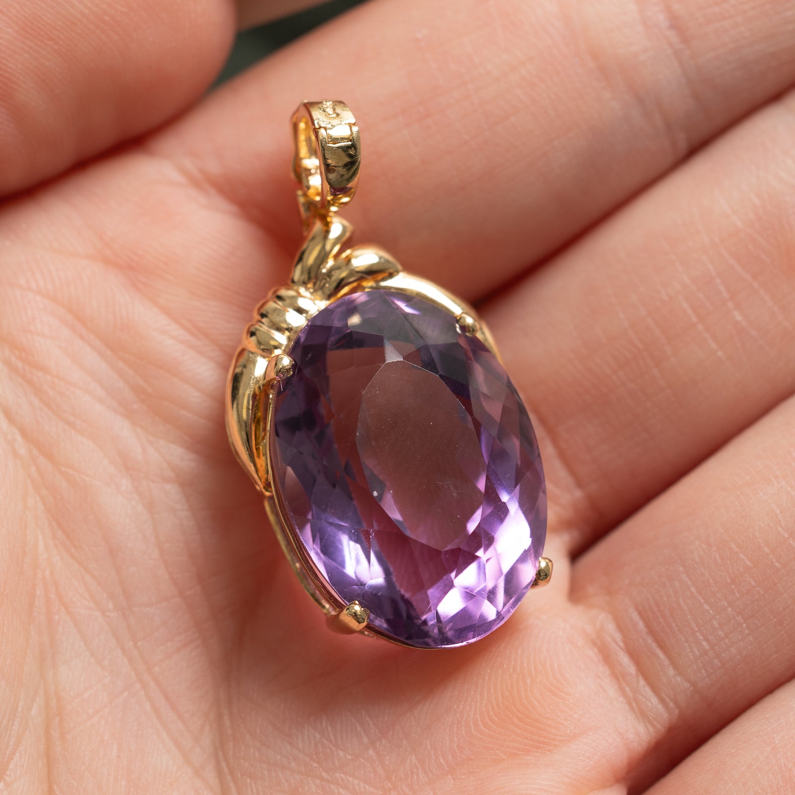 Vintage Amethyst Pendant | 28.00ct |