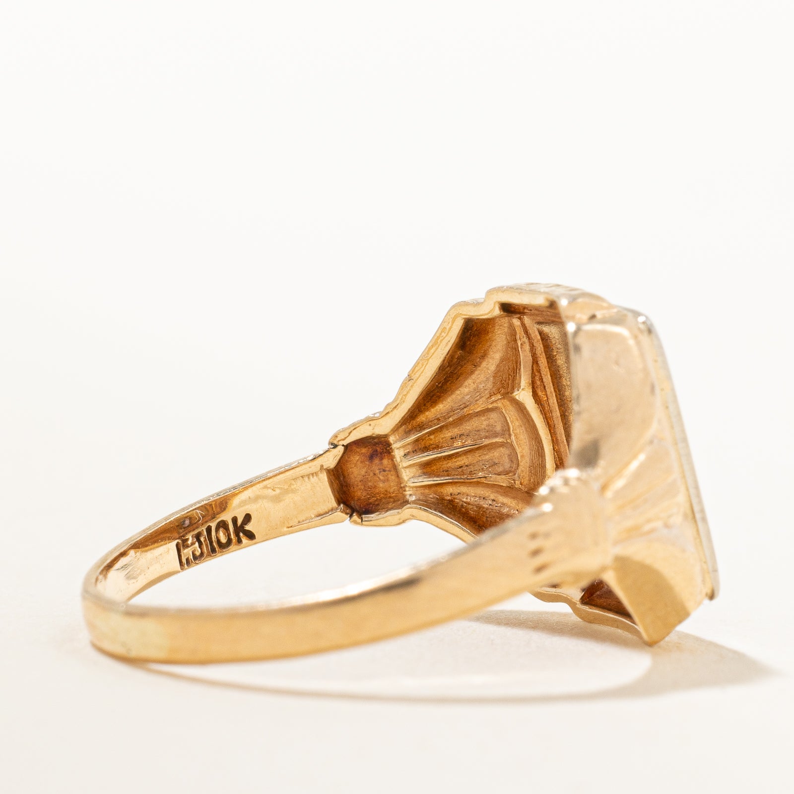 Ornate "CSK" Initial Signet Ring | SZ 4.5 |