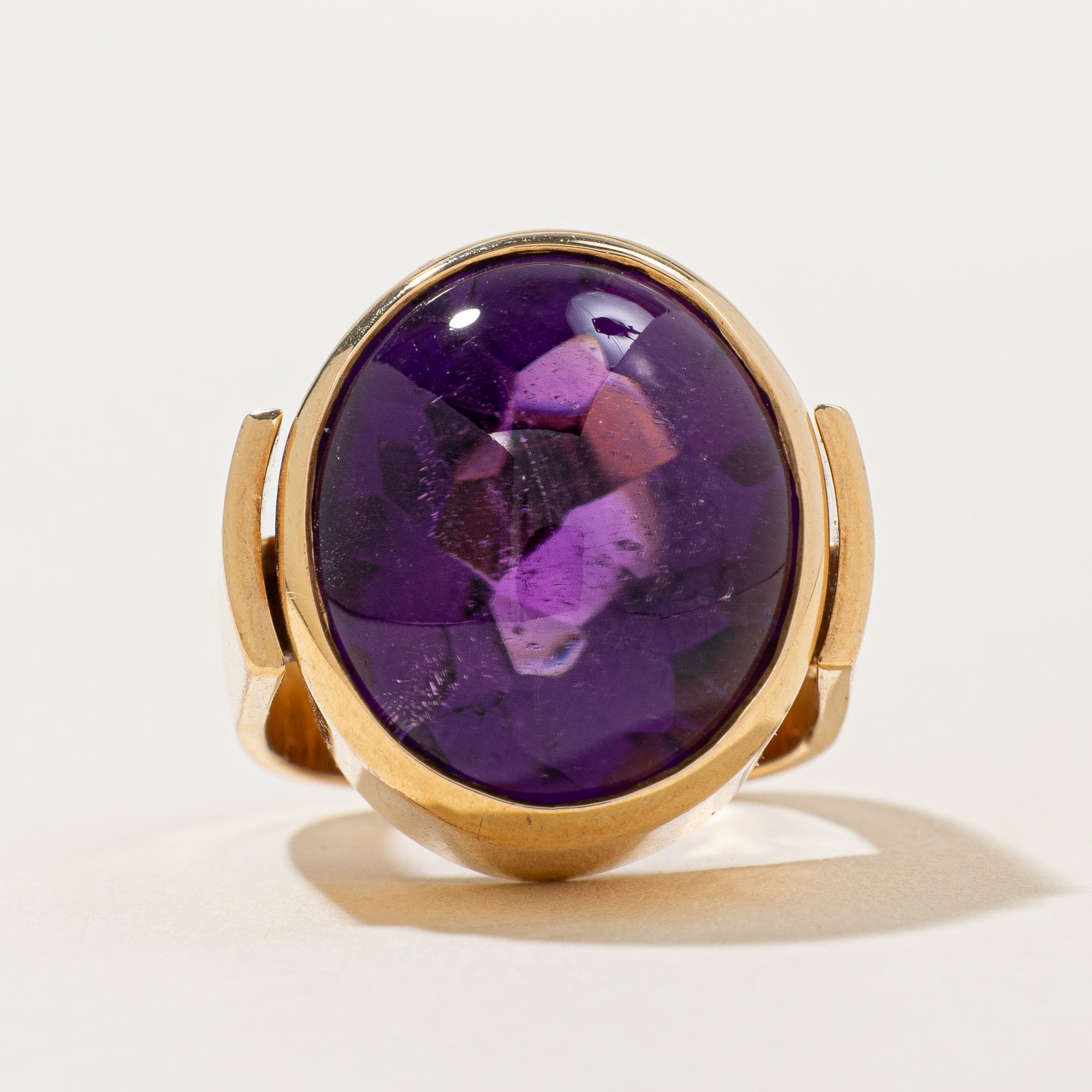 Bague cocktail en améthyste | 18,00 ct | Taille 5 |