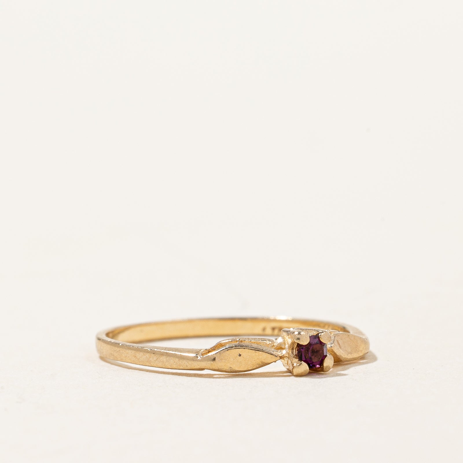 Purple Glass Petite Ring | SZ 4 |