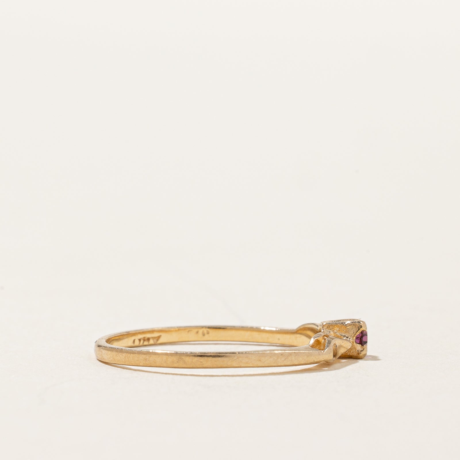 Purple Glass Petite Ring | SZ 4 |