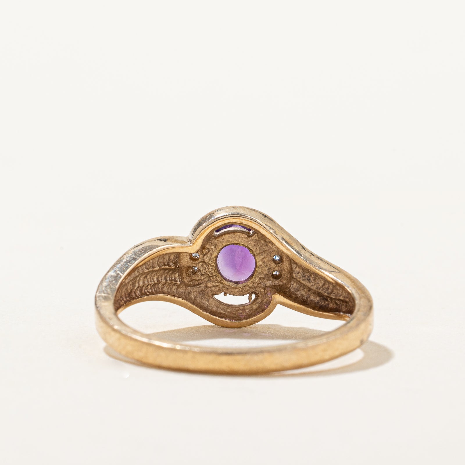 Amethyst & Diamond Ring | 0.20ct, 0.02ctw | SZ 7 |