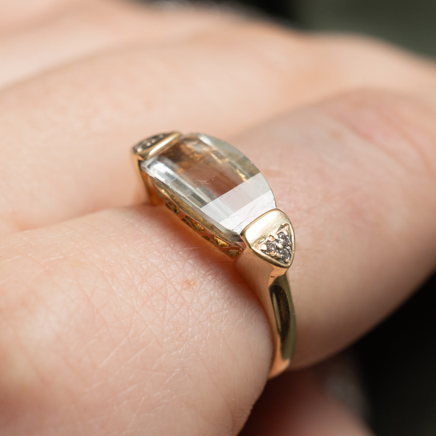 Praisolite & Diamond Ring | 2.40ct, 0.02ctw | SZ 6.5 |