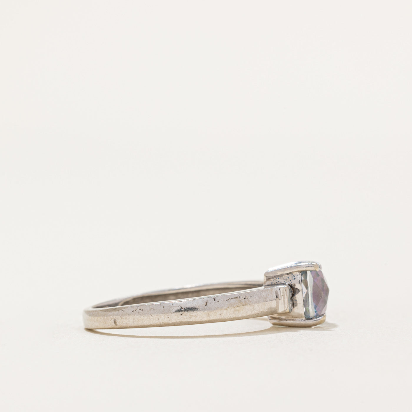 Mystic Topaz & Diamond Ring | 1.00ct, 0.04ctw | SZ 6.75 |