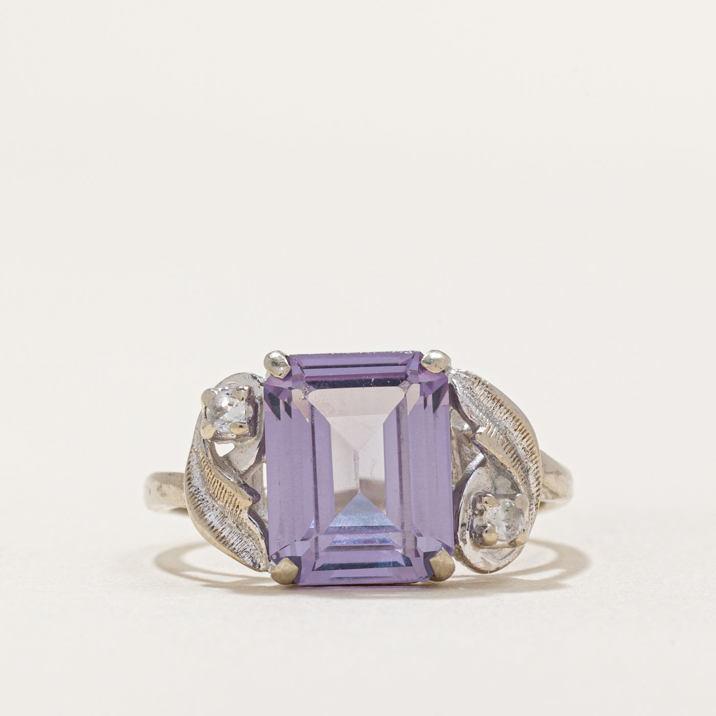 Synthetic Purple Sapphire & Spinel Ring | 3.60ct, 0.04ctw | SZ 6.25 |