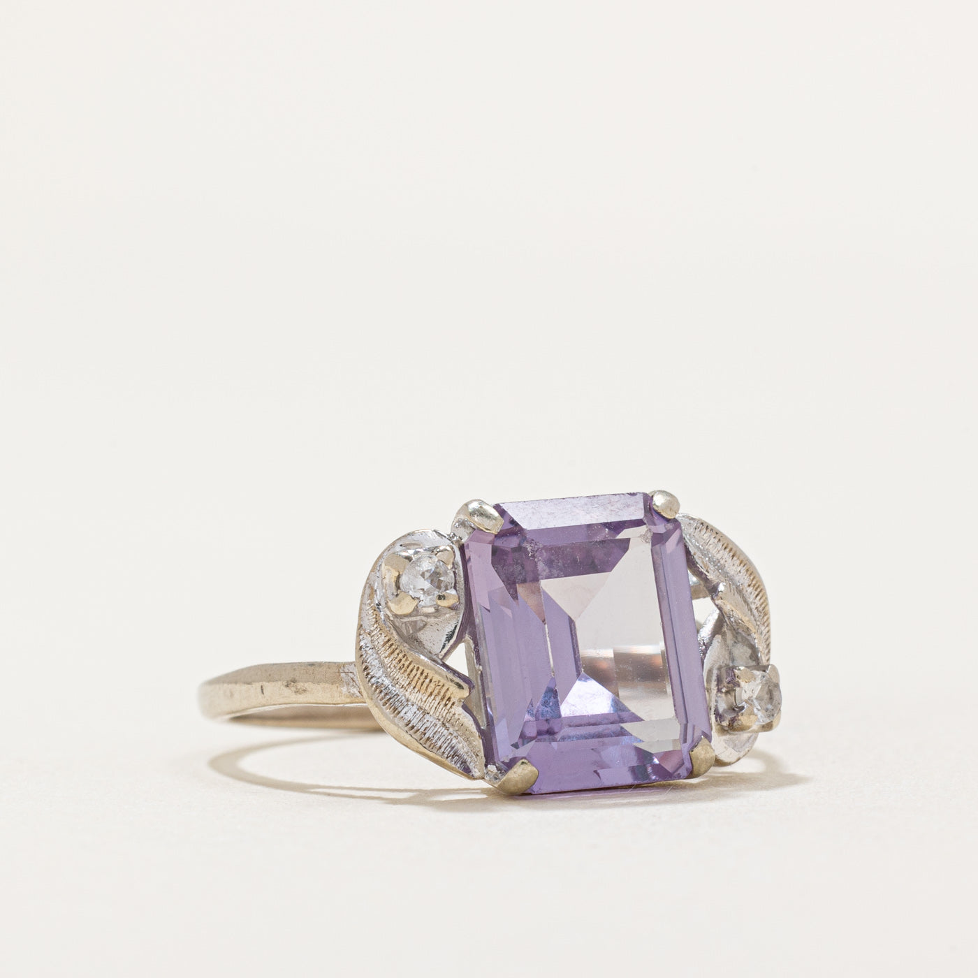 Synthetic Purple Sapphire & Spinel Ring | 3.60ct, 0.04ctw | SZ 6.25 |