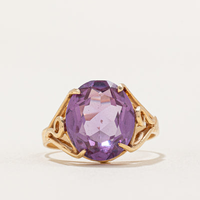 Synthetic Colour Change Sapphire Cocktail Ring | 4.50ct | SZ 6 |