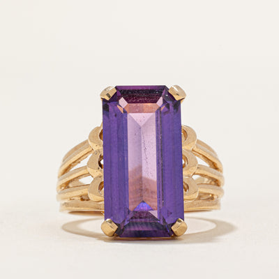 Synthetic Colour Change Sapphire Cocktail Ring | 8.50ct | SZ 6.75 |