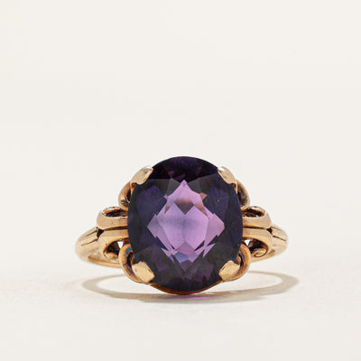 Synthetic Colour Change Sapphire Cocktail Ring | 5.00ct | SZ 8 |