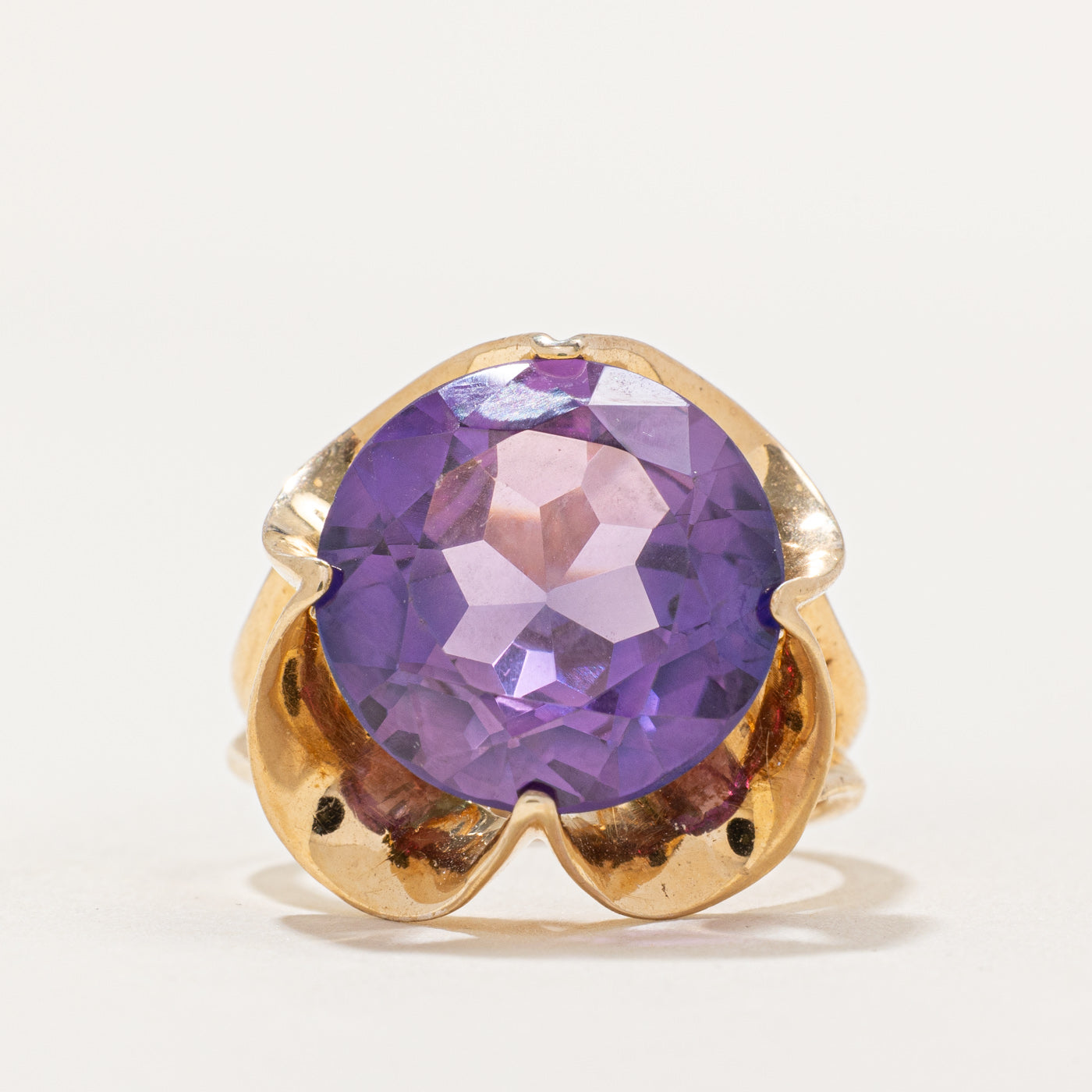 Synthetic Colour Change Sapphire Cocktail Ring | 9.00ct | SZ 7.75 |