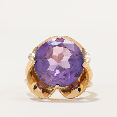 Synthetic Colour Change Sapphire Cocktail Ring | 9.00ct | SZ 7.75 |