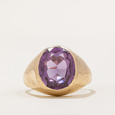 Synthetic Colour Change Sapphire Cocktail Ring | 7.60ct | SZ 11 |