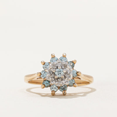 Topaz & Diamond Cluster Ring | 0.33ctw, 0.01ctw | SZ 5 |