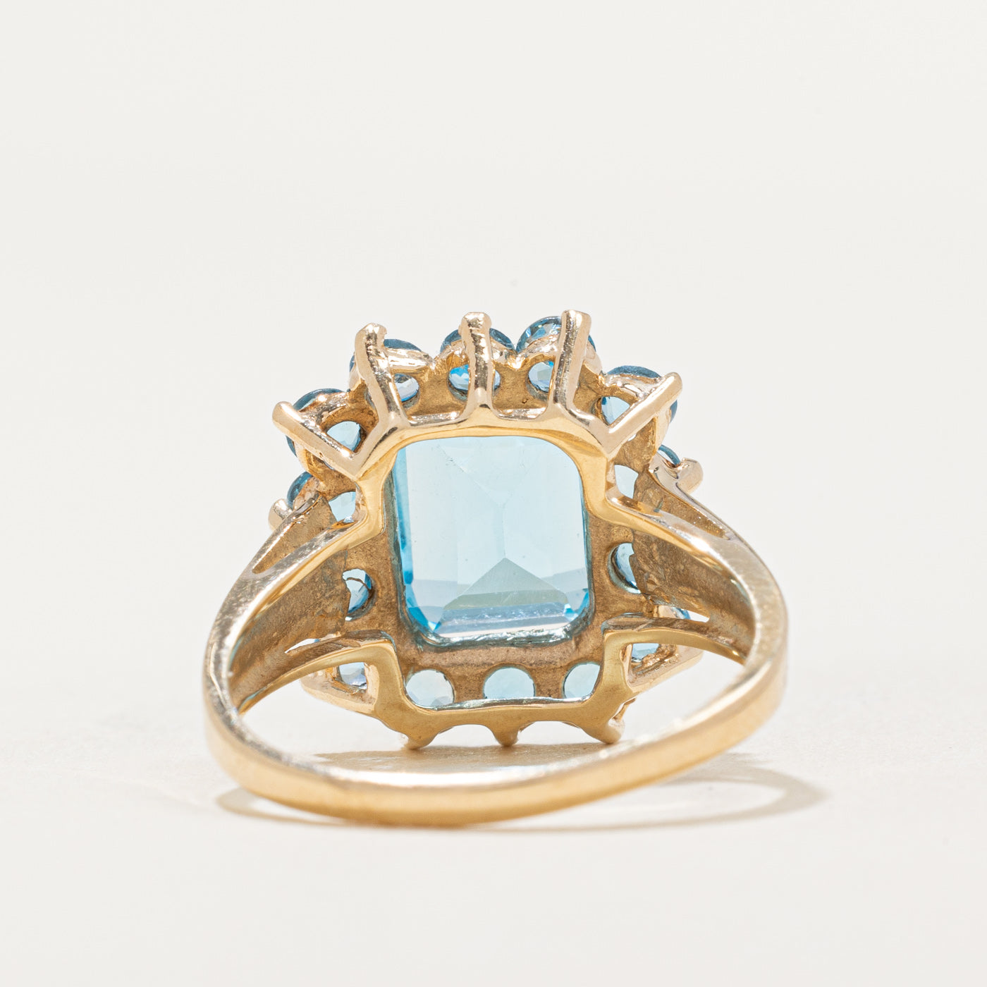 Topaz Halo Cocktail Ring | 3.14ctw | SZ 6.25 |