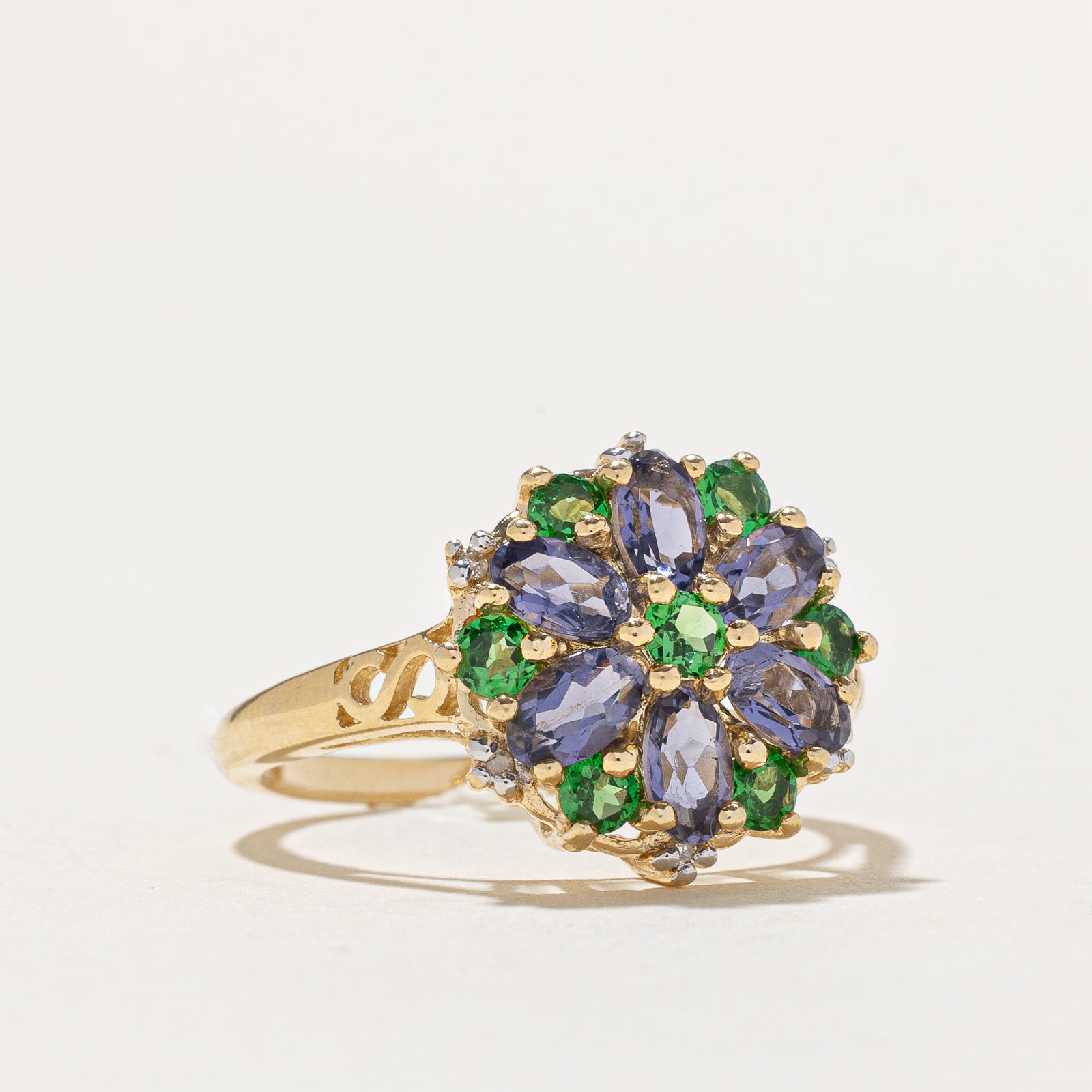Multi-Gemstone & Diamond Cocktail Ring | 1.50ctw, 0.03ctw | SZ 8