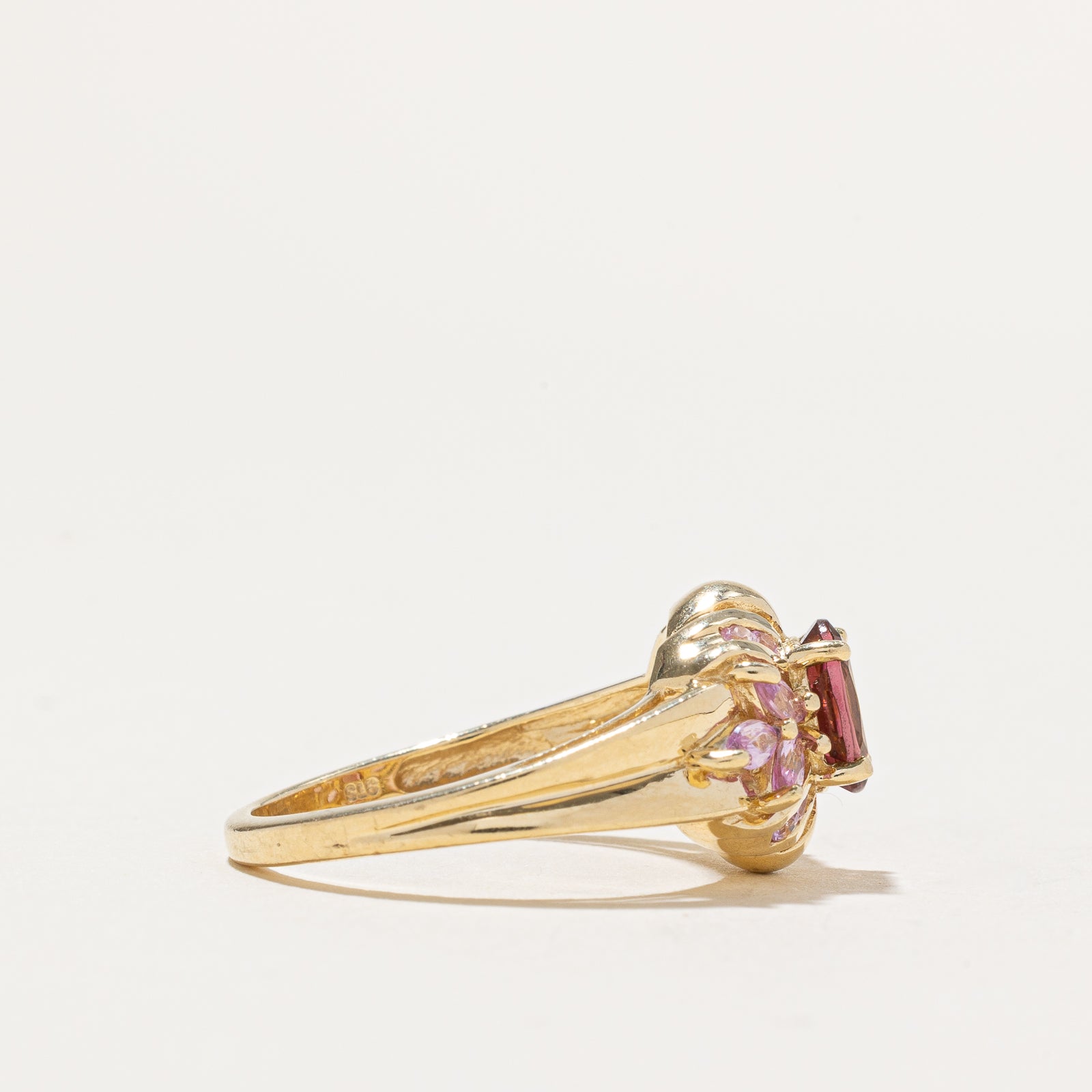Tourmaline & Pink Sapphire Cocktail Ring | 1.25ctw | SZ 8