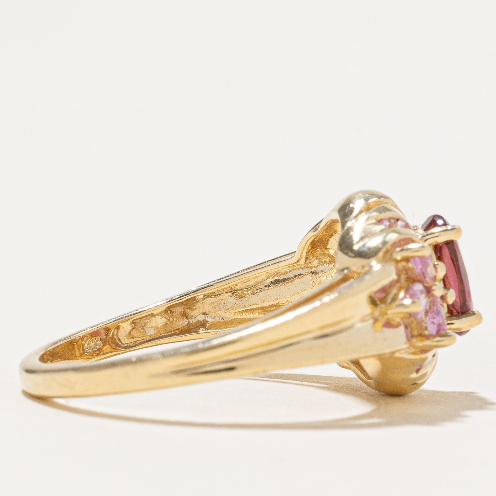Tourmaline & Pink Sapphire Cocktail Ring | 1.25ctw | SZ 8