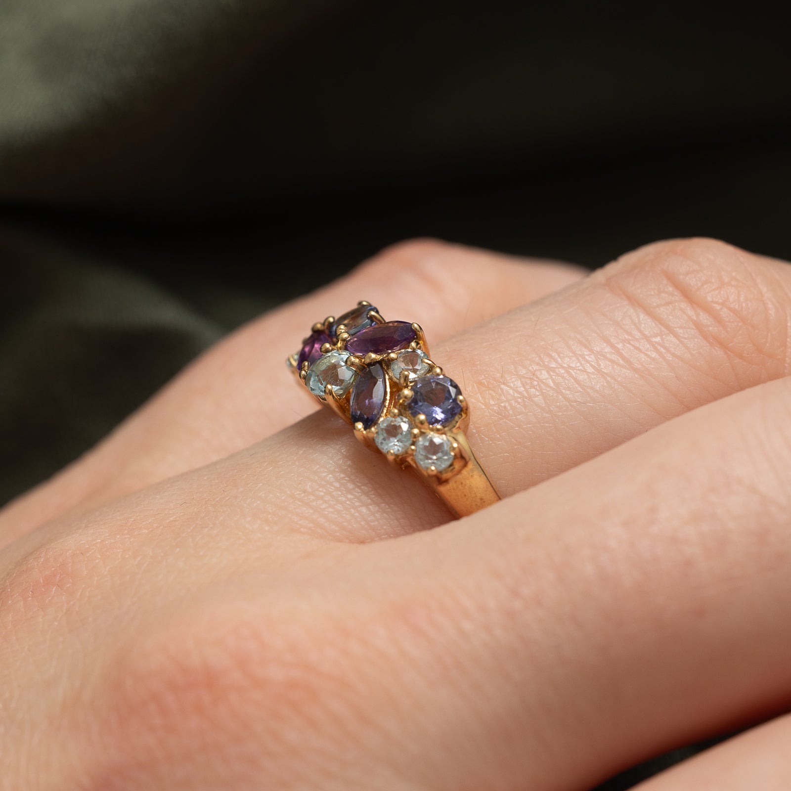 Multi Gemstone Ring 1.06ctw | SZ 7.25