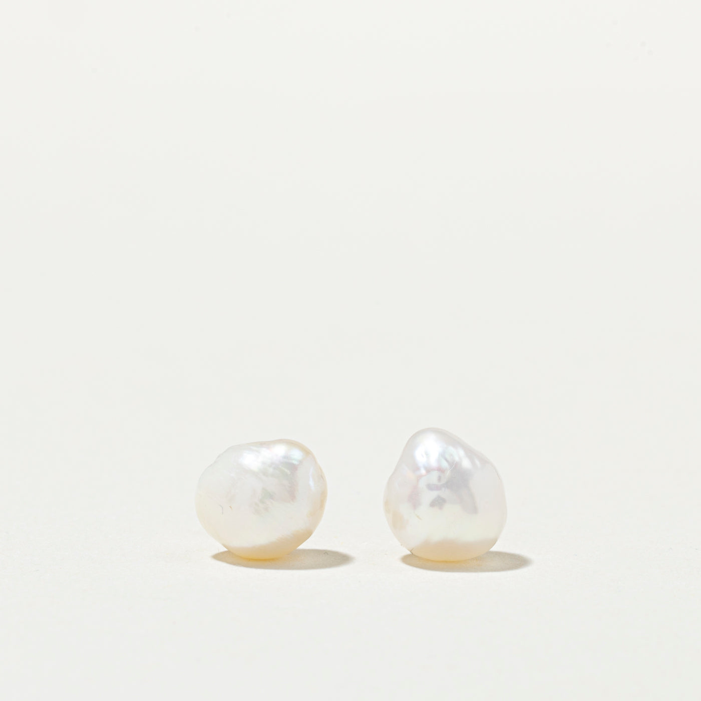 14K Baroque Pearl Stud Earrings