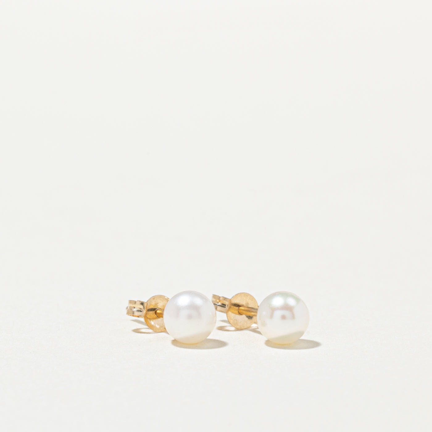 14K Pearl Petite Stud Earrings