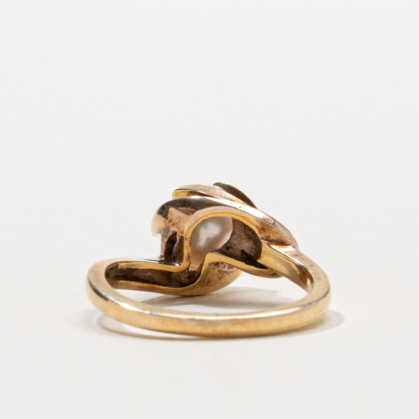 10k Pearl Grooved Bypass Ring | SZ 5