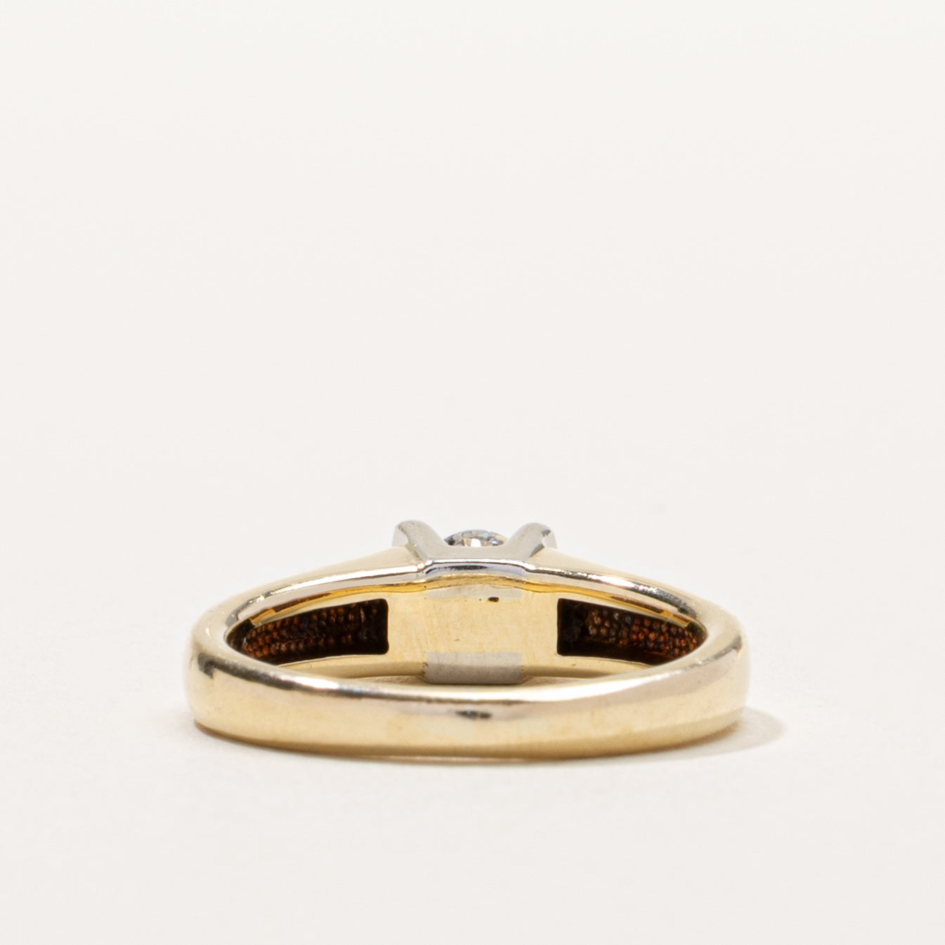 14k Round Brilliant Cut Tension Set Diamond Ring | 0.23ct SI2 H/I | SZ 4