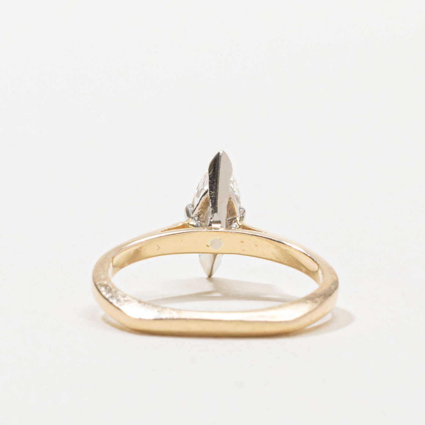 14k Marquise Cut Solitaire Diamond Ring | 0.47ct SI1 H/I | SZ 5