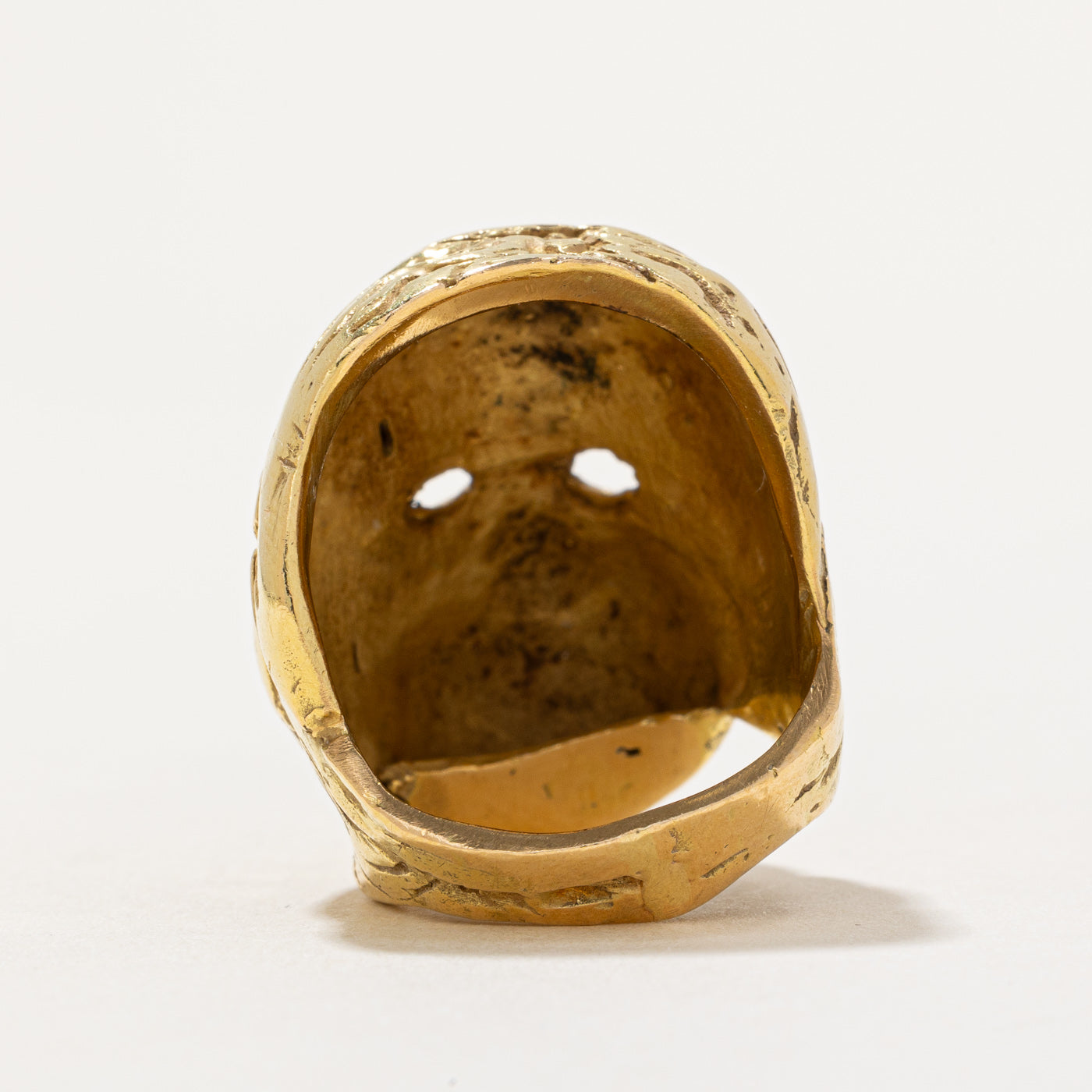 18k Yellow Gold Portrait Ring | SZ 5 |