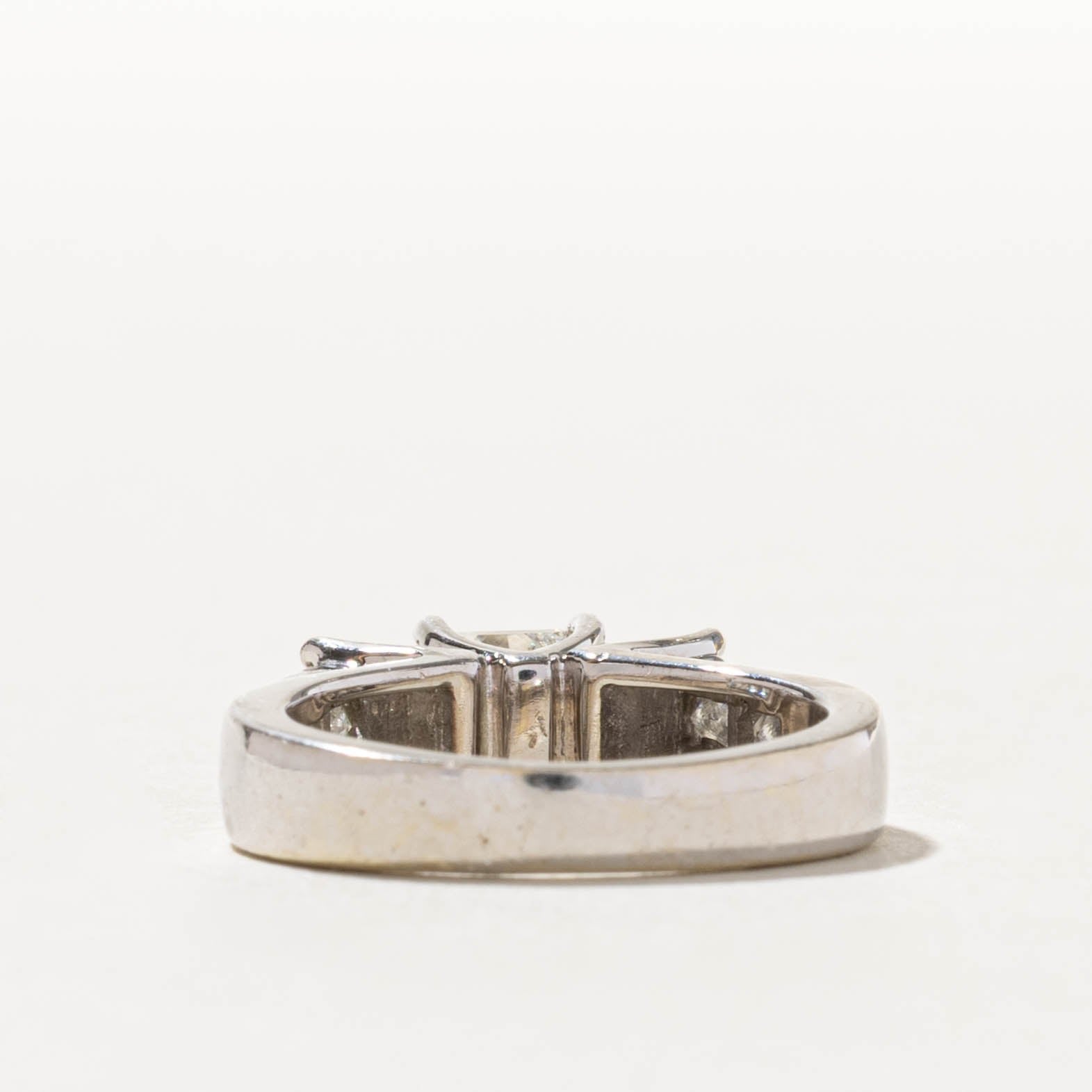 14k Three Stone Princess Cut Diamond Ring | 1.58ctw | SZ 6