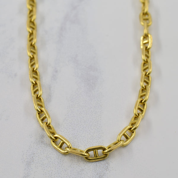14k Yellow Gold Anchor Chain | 22.5