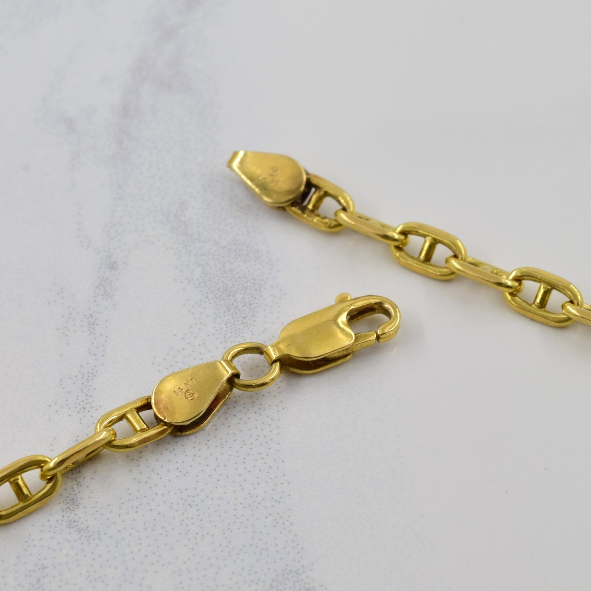 14k Yellow Gold Anchor Chain | 22.5