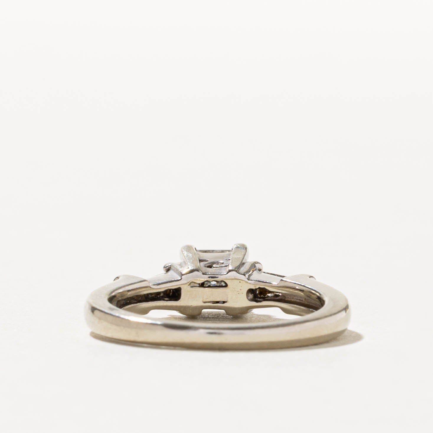 14k Princess Cut Diamond with Accents Engagement Ring | 0.58ctw | SZ 4