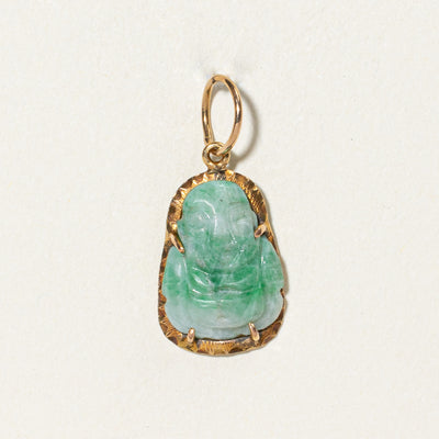 Carved Buddha Jadeite Pendant | 4.00ct |