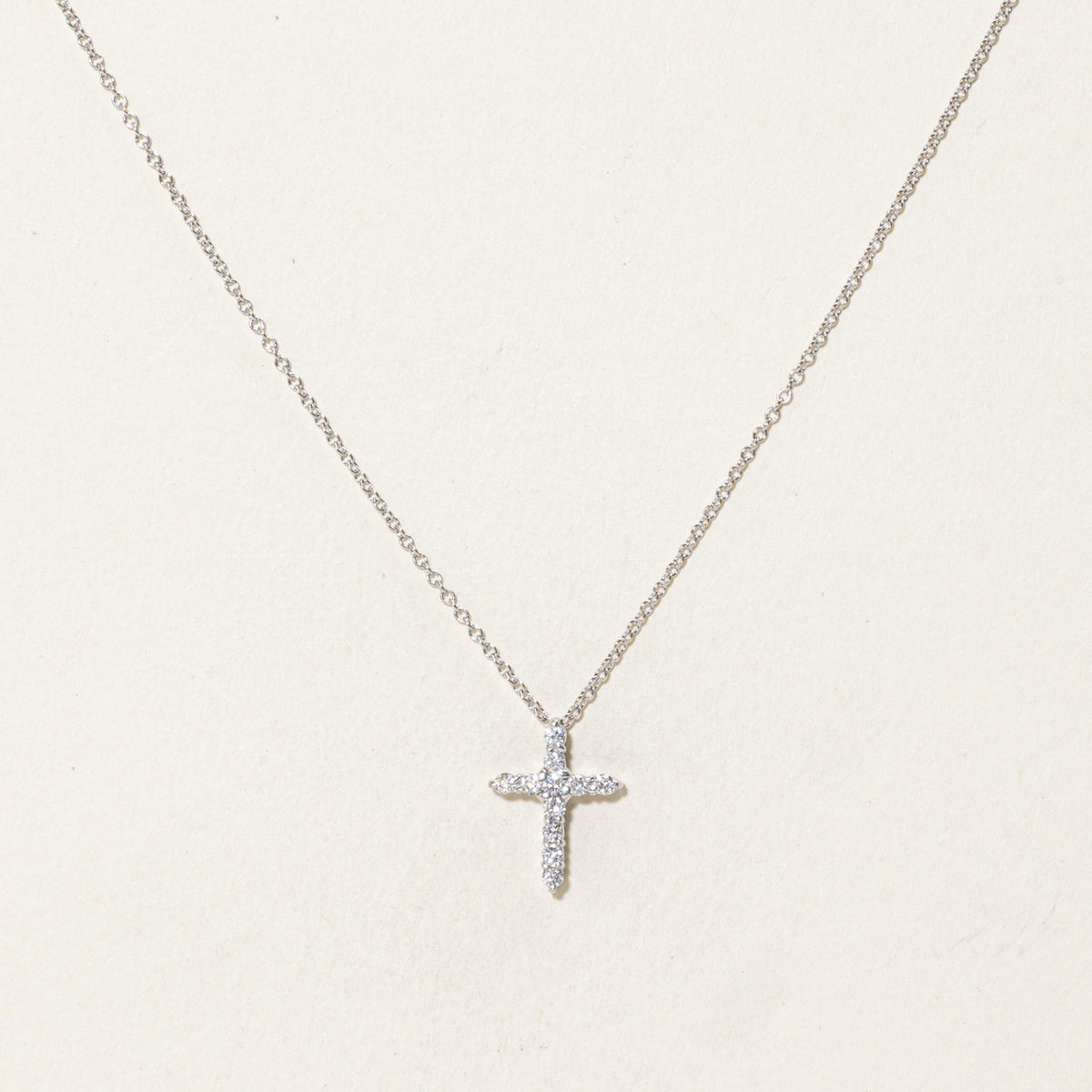 'Effy' Accent Diamond Cross Pendant Necklace | 18"