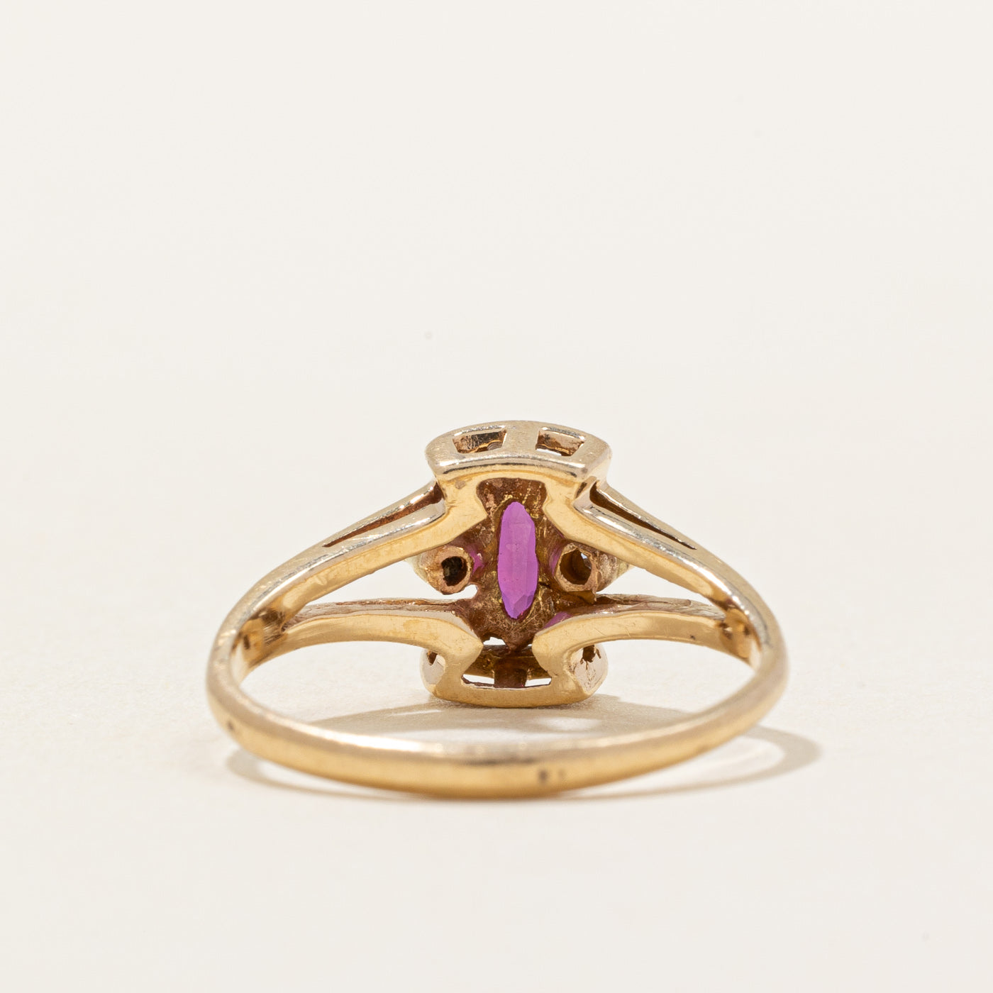 Ruby & Diamond Ring | 0.25ct, 0.01ctw | SZ 4 |