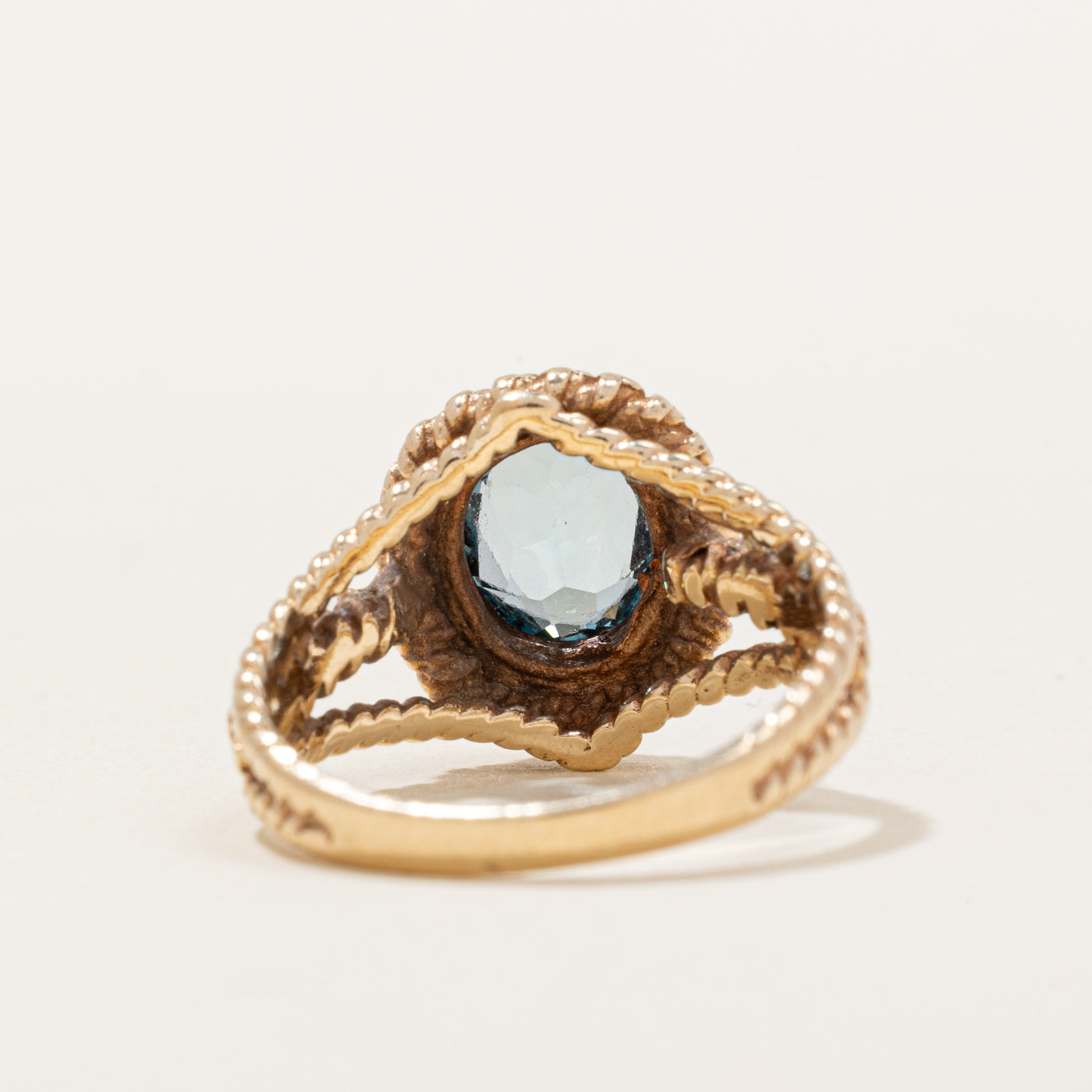 Blue Topaz Cocktail Ring | 1.20ct | SZ 6.25 |