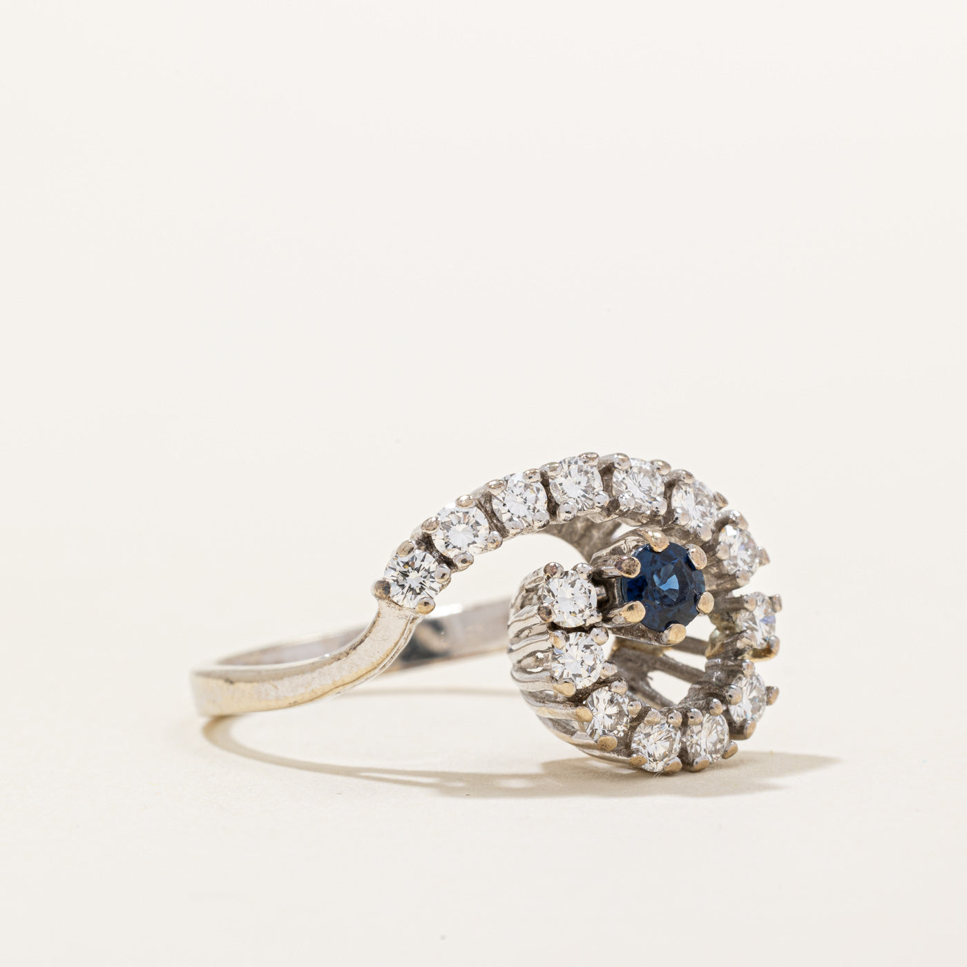 Diamond & Sapphire Cocktail Ring | 0.77ctw, 0.22ct | SZ 8.25 |