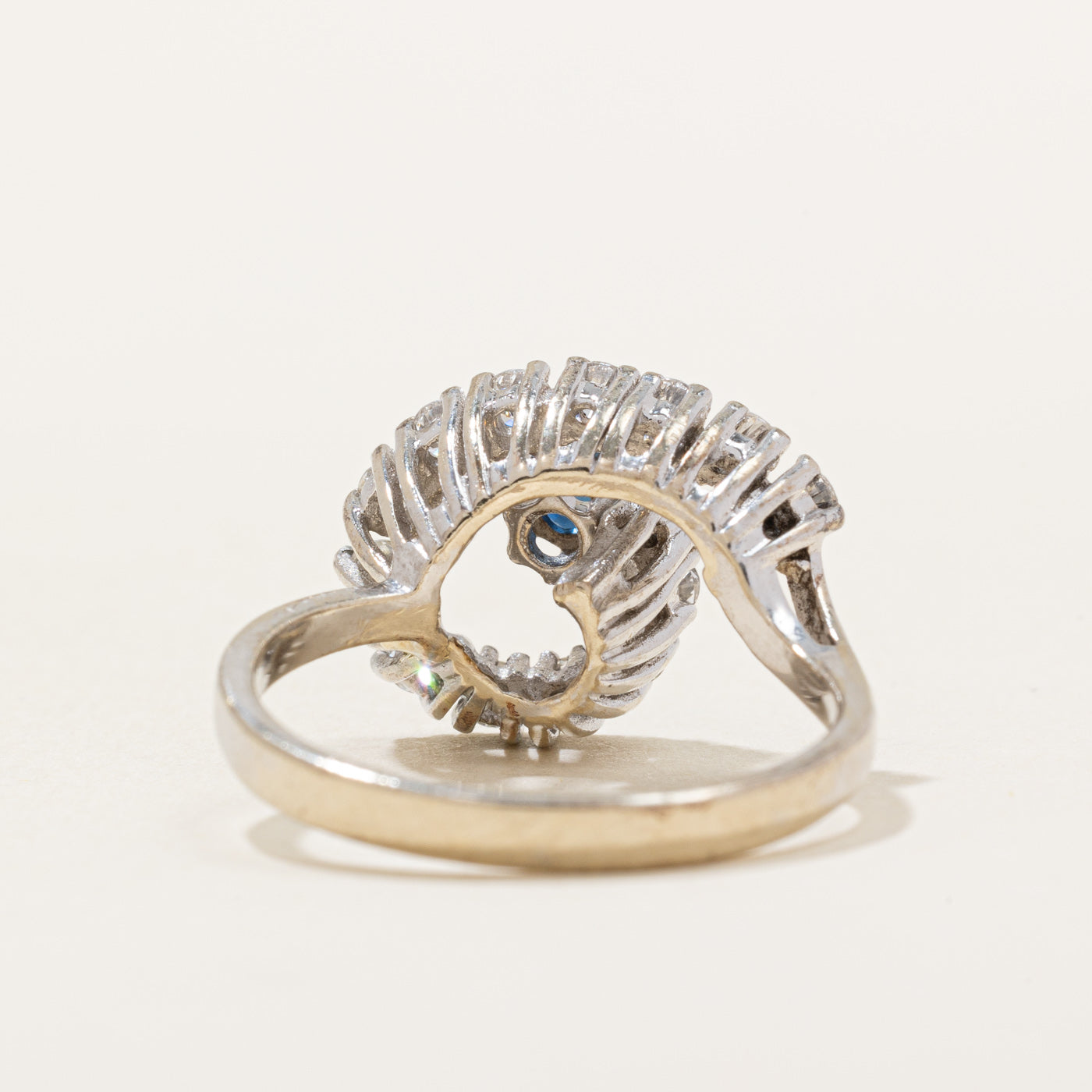 Diamond & Sapphire Cocktail Ring | 0.77ctw, 0.22ct | SZ 8.25 |