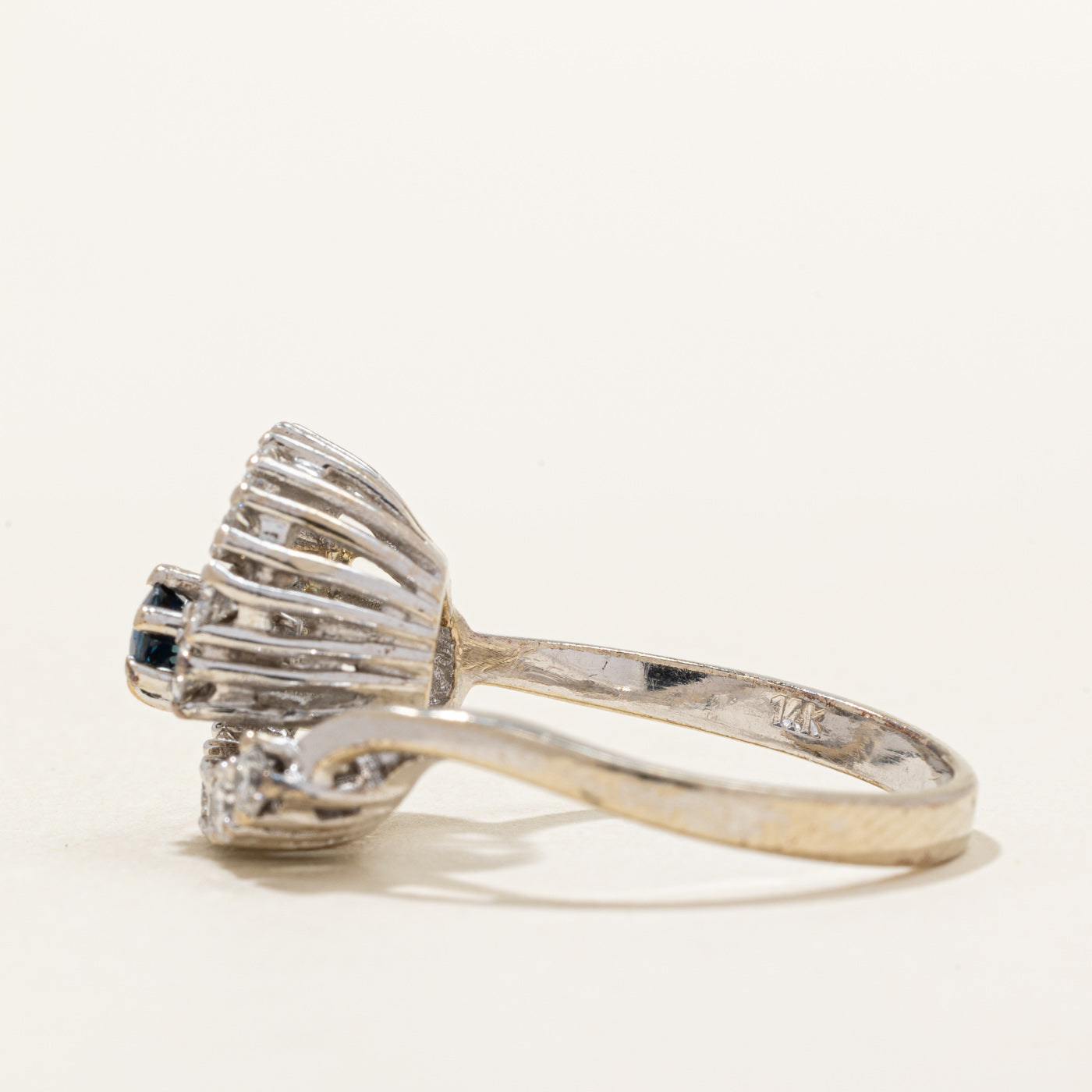 Diamond & Sapphire Cocktail Ring | 0.77ctw, 0.22ct | SZ 8.25 |